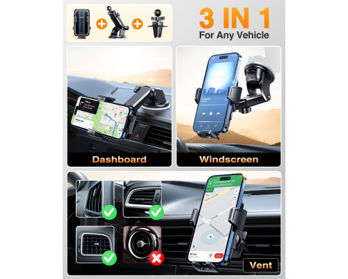 Автомобільне кріплення для мобільного телефону VANMASS (5077)