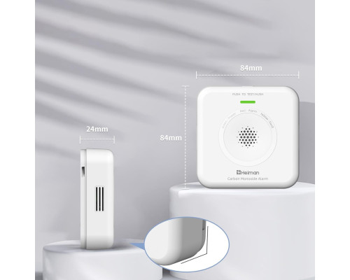 Розумний детектор чадного газу CO HEIMAN WS-725ES WLAN Wi-Fi (0069)