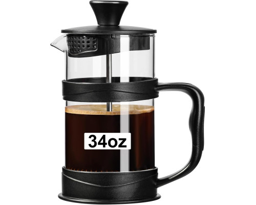 Кавоварка/френч-прес PARACITY Coffee Press 1000 мл з 3 фільтрами (5120)