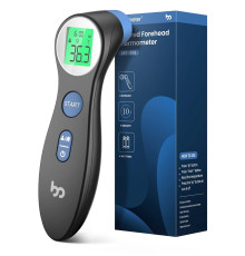 Термометр Femometer DET-306, безконтактний, інфрачервоний РК-дисплей, чорний (0173)