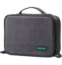 Багатофункціональна сумка UGREEN розмір L, чохол для зберігання планшета, зарядного пристрою, адаптера, зовнішнього жорсткого диска, чорна (0012)