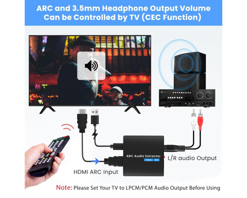 Аудіоадаптер AMANKA mo-92 HDMI ARC 192 кГц ARC (3177)