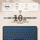 Бездротова клавіатура CACOE K08BT для iPad/Samsung/Lenovo/Windows (2167)