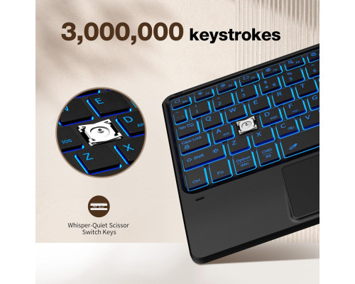 Бездротова клавіатура CACOE K08BT для iPad/Samsung/Lenovo/Windows (2167)