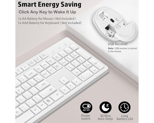 Комплект бездротової клавіатури та миші LeadsaiL K786 (4174)