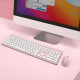 Комплект бездротової клавіатури та миші LeadsaiL K786-PINK (4175)