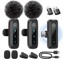 Бездротовий петличний мікрофон WARM BOX J3 для iPhone/iPad (4180)