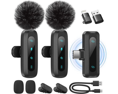 Бездротовий петличний мікрофон WARM BOX J3 для iPhone/iPad (4180)