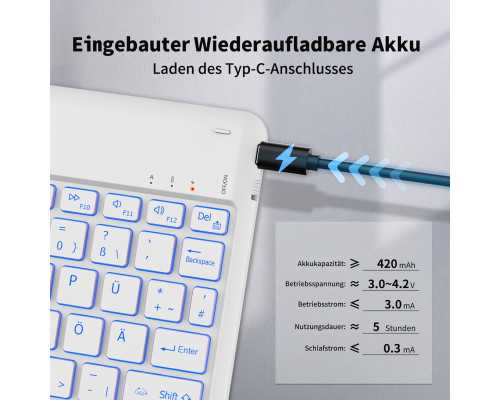 Bluetooth-клавіатура EasyAcc ‎K02 для Android/iPad (3040)