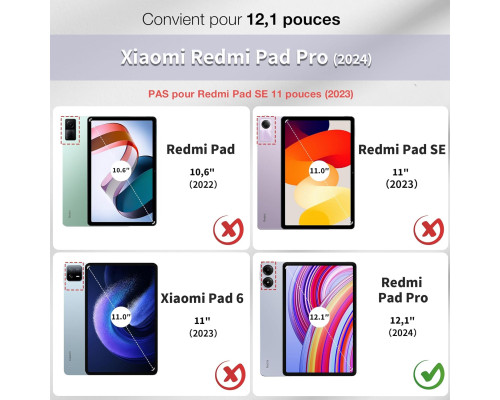 Чохол-клавіатура CACOE K03 для Redmi Pad Pro 12.1/Xiaomi Poco Pad 12.1 2024 (2173)