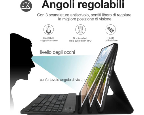 Чохол-клавіатура D DINGRICH для iPad 10.2 9-го/8-го/7-го покоління 2021/2020/2019 (3099)