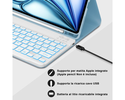 Чохол-клавіатура JADEMALL для iPad Air 11 (M3/M2 2025/2024) (3109)