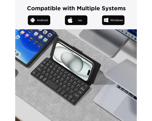 Двоканальна міні-клавіатура CACOE X6 для телефону/iPad Mini/Samsung (2158)