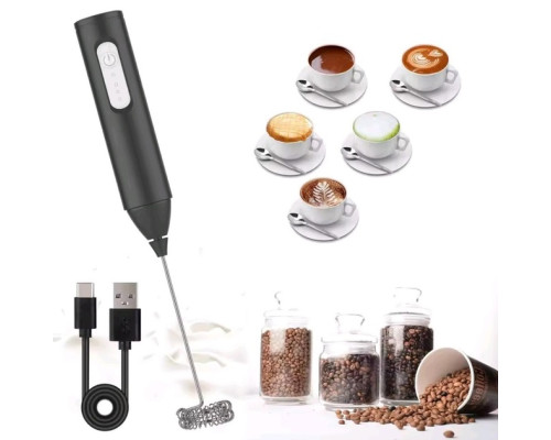 Капучинатор Wireless Milk Frother KD-306 на акумуляторі, чорний (2103)