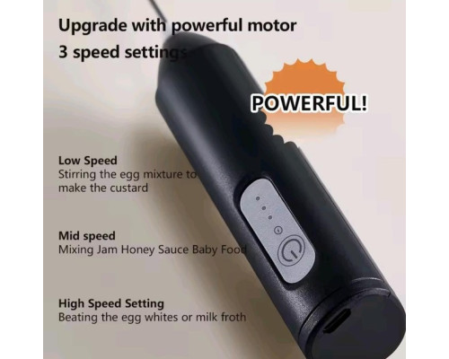 Капучинатор Wireless Milk Frother KD-306 на акумуляторі, чорний (2103)