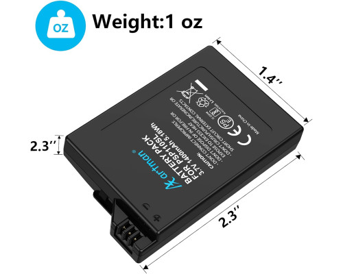 Замінний акумулятор Homesuit Artman PSP-S110 1400 мАг для PSP 2000 (5003)
