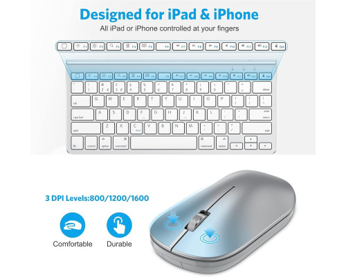 Комплект Bluetooth-клавіатури та миші OMOTON для iPad (2063)