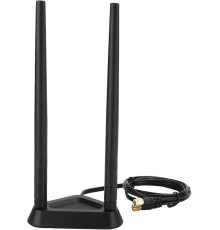 Мережевий кабель-подовжувач ASHATA з магнітною основою та антеною, подовжувач RPSMA, основа з кабелем 1,1 м (0190)