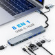 Багатопортовий адаптер Oliveria зі зчитувачем карток SD і TF, USB-C Hub 3.0, 8-в-1 (5026)