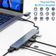 Багатопортовий адаптер Oliveria зі зчитувачем карток SD і TF, USB-C Hub 3.0, 8-в-1 (5026)
