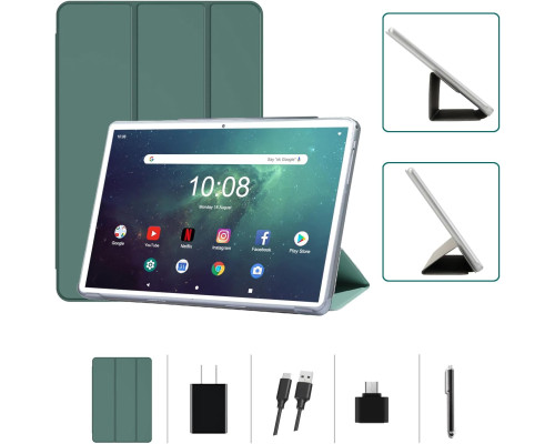Планшет Niuniutab KT107 Android, 10", 2-SIM карти, 4 ГБ оперативної пам'яті, 64 ГБ ПЗП, сріблястий (4132)