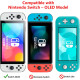 Чохол TPU Joy-Con та твердий захисний чохол з ПК, з 6 накладками, прозорий (5092)