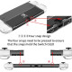 Чохол TPU Joy-Con та твердий захисний чохол з ПК, з 6 накладками, прозорий (5092)