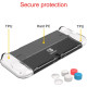 Чохол TPU Joy-Con та твердий захисний чохол з ПК, з 6 накладками, прозорий (5092)