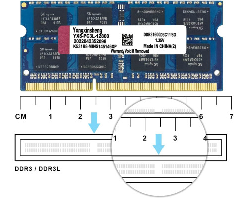 Комплект пам'яті 16 ГБ (2x8 ГБ) Yongxinsheng DDR3L / DDR3 RAM 1600 MHz (5127)