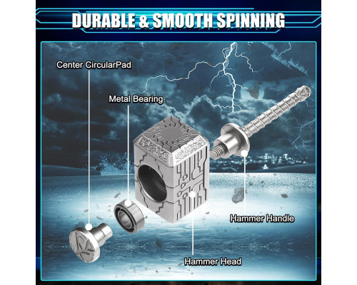 Металева іграшка-трансформер Hammer Fidget Spinner 2 в 1 для дітей та дорослих (my-13175)