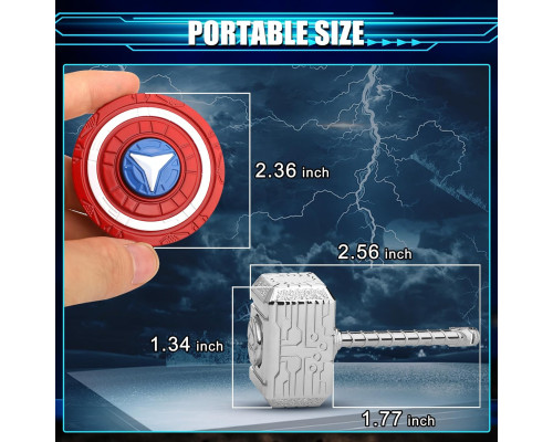 Металева іграшка-трансформер Hammer Fidget Spinner 2 в 1 для дітей та дорослих (my-13175)