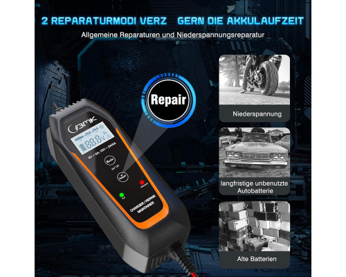 Зарядний пристрій для акумуляторів 6 В/12 В 2 А 4 А BMK BMK V7 (my-18126)