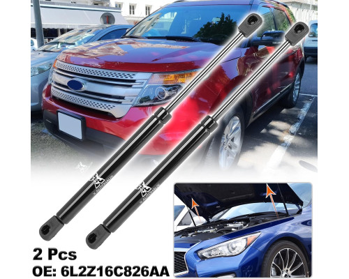 Газовий амортизатор для капота для Ford Explorer 2002-2010, 2-х компонентна газова пружина, загальна довжина 36 см (my-12144)