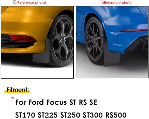 Комплект бризковиків XUKEY для авто Focus ST RS MK2 MK3 Mk3.5 MK4 ST170 ST225 ST250 ST300 RS500
