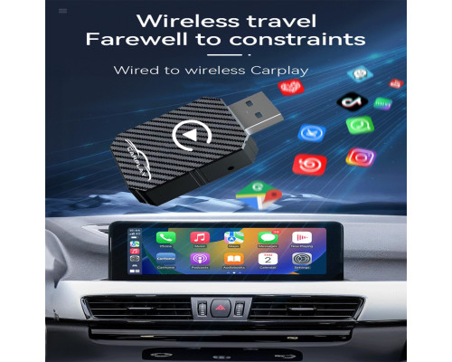 Бездротовий адаптер CarPlay XIXIXIAXIA перетворює дротовий CarPlay на бездротовий (my-17131)