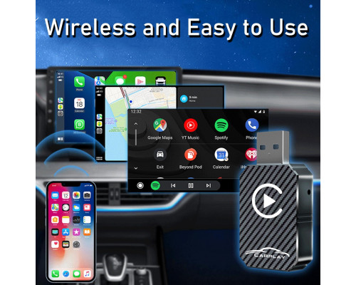 Бездротовий адаптер CarPlay XIXIXIAXIA перетворює дротовий CarPlay на бездротовий (my-17131)