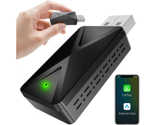 Бездротовий Bluetooth-адаптер 2-в-1 CarPlay для iPhone та Android Auto (my-17127)