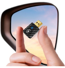 Бездротовий міні-USB-адаптер MSXTTLY зі швидким підключенням до автомобіля 2-в-1 для CarPlay та Android Auto чорний (my-17124)