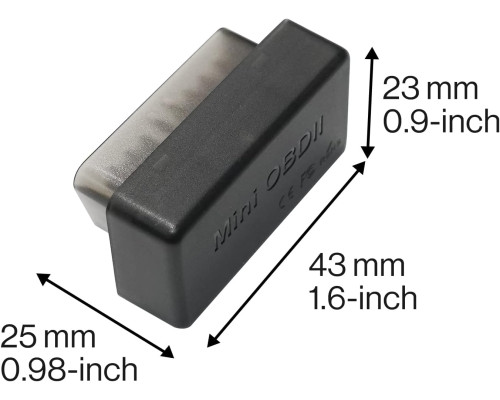 Автомобільний Bluetooth діагностичний сканер OBDII/OBD2 ATOTO AC-4450 тільки для автомобільних стереосистем Android серій A6 та S8 - сумісний із програмою Torque (my-12112)