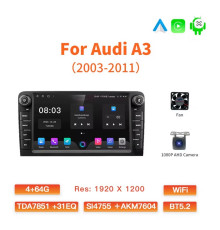 Автомобільна магнітола для Audi A3 8P S3 2003-2012 RS3 Sportback з GPS/CarPlay Android 12  (my-17095)