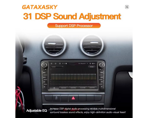 Автомобільна магнітола для Audi A3 8P S3 2003-2012 RS3 Sportback з GPS/CarPlay Android 12  (my-17095)