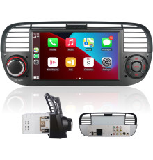 Автомобільна магнітола 7-дюймів YZKONG H-7027 для Fiat 500 2007-2015 Carplay/Android Car (my-17049)