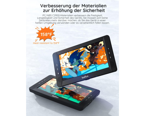 Автомобільний DVD-плеєр BOIFUN BFN-101 з 2 екранами 105 дюйми та акумулятором на 7 годин портативний телевізор кріплення на підголовник (my-18005)