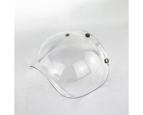 Відкритий мотоциклетний шолом, козирок Bubble, розмір 20*22,5 см, прозорий (my-15288)