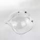 Відкритий мотоциклетний шолом, козирок Bubble, розмір 20*22,5 см, прозорий (my-15288)