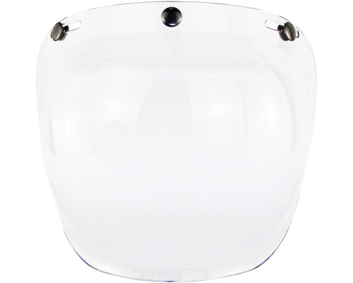 Відкритий мотоциклетний шолом, козирок Bubble, розмір 20*22,5 см, прозорий (my-15288)