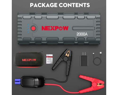 Автомобільний пусковий пристрій NEXPOW G17 2000A пікова потужність 18000 мАг (my-12061)