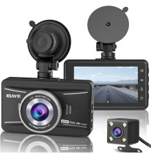 Відеореєстратор IBAYE Dashcamsр A00067 1080P, IPS-дисплей паркувальний монітор, передня та задня камера (my-9056)