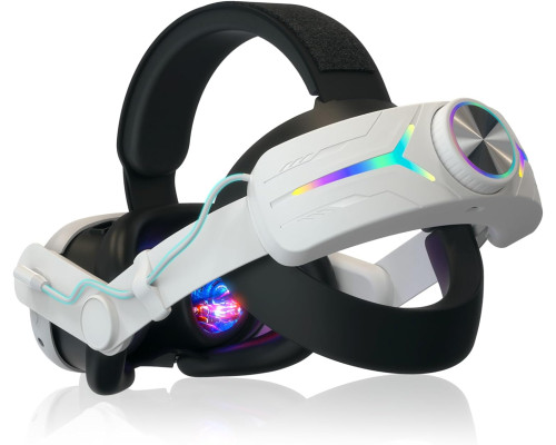 Ремінь Eyglo RGB для голови з акумулятором 8000 мАг Meta Quest 3, швидка зарядка (my-3069)