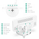 Цифровий будильник ORIA із бездротовою зарядкою, 10 режимів RGB Night Light (my-3081)
